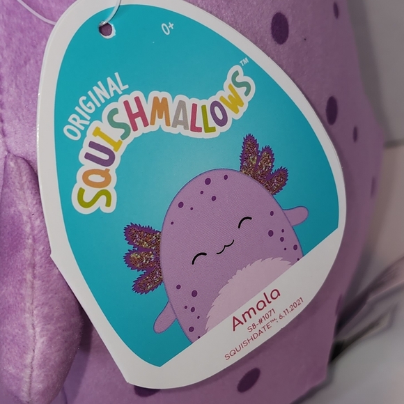 AMALA 🦎 Purple Spotted Axolotl Original Squishmallow by Kelly Toy ☆》NWT《☆ - Picture 2 of 9